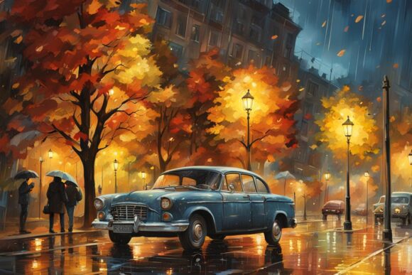 Погода - дождь / Rain — creator.nightcafe.studio