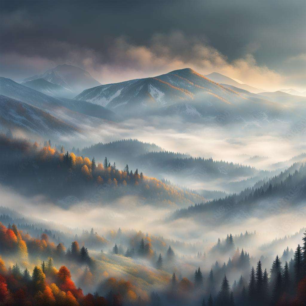 Карпаты / Ukrainian Carpathians - creator.nightcafe.studio