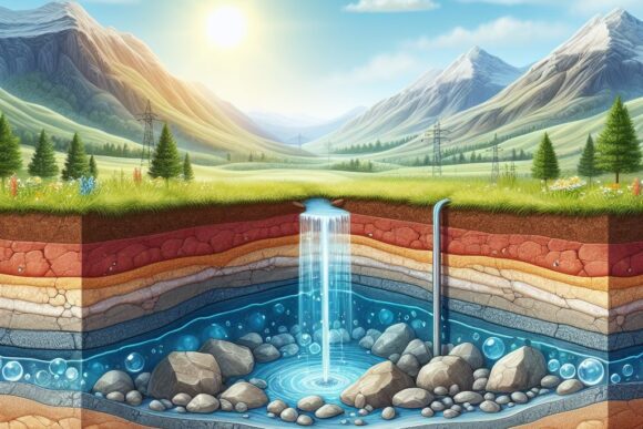 Грунтовые воды нагреваются, великая зелёная стена, окунь - дедушка и морские ежи Грунтовые воды / Groundwater -created by AI