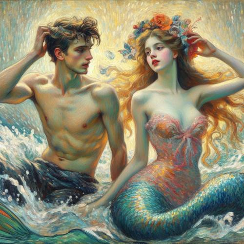 Русалка / Do mermaids exist today — created by AI