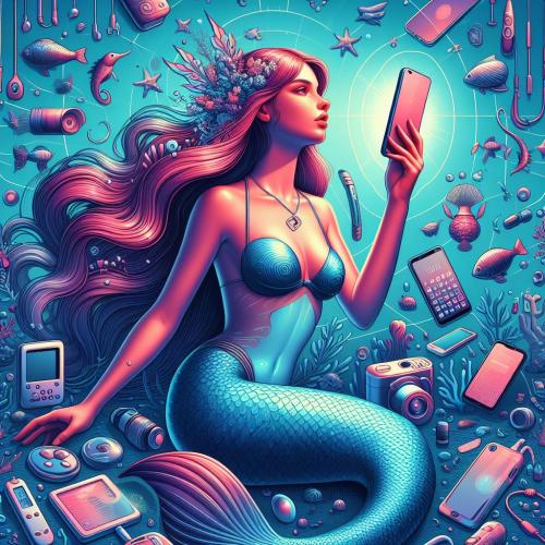 Русалка сегодня / Do mermaids exist today — created by AI