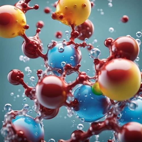 Строение молекулы воды / Water molecule H2O - сгенерировано AI