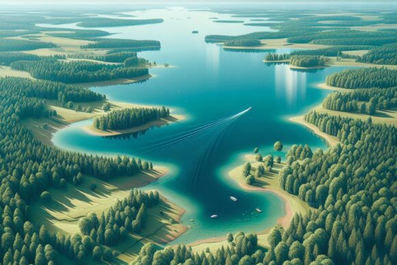 Шацкие озера – «голубые глаза» Украины Шацкие озера / Shatsk lakes - created by AI