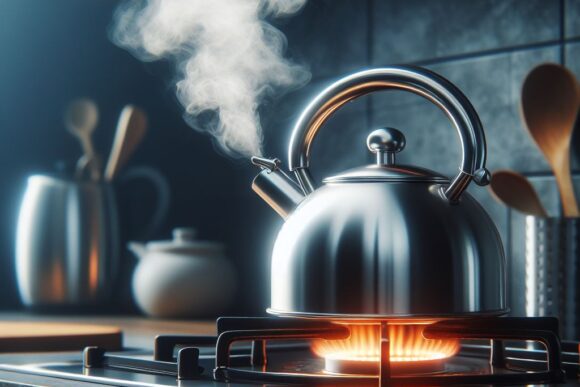 Всё о Воде | H2O и Водных ресурсах мира Пар и чайник, Температура кипения воды / Steam and kettle — created by AI