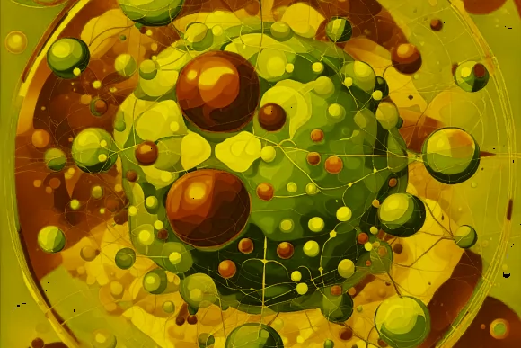 Структура молекулы воды / Structure water molecule — creator.nightcafe.studio