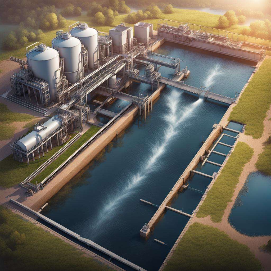 Очистные сооружения / Wastewater treatment plants — creator.nightcafe.studio